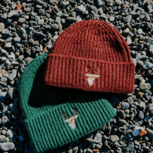 Wool Beanie Hat - Unisex Warm Winter Knit Cap
