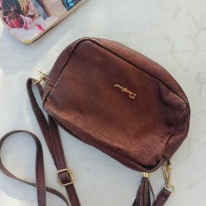 Crossbody Bag - Women's Compact Leather Messenger Bag