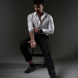 Business Casual Outfit Set - Men's Shirt & Chinos Combo