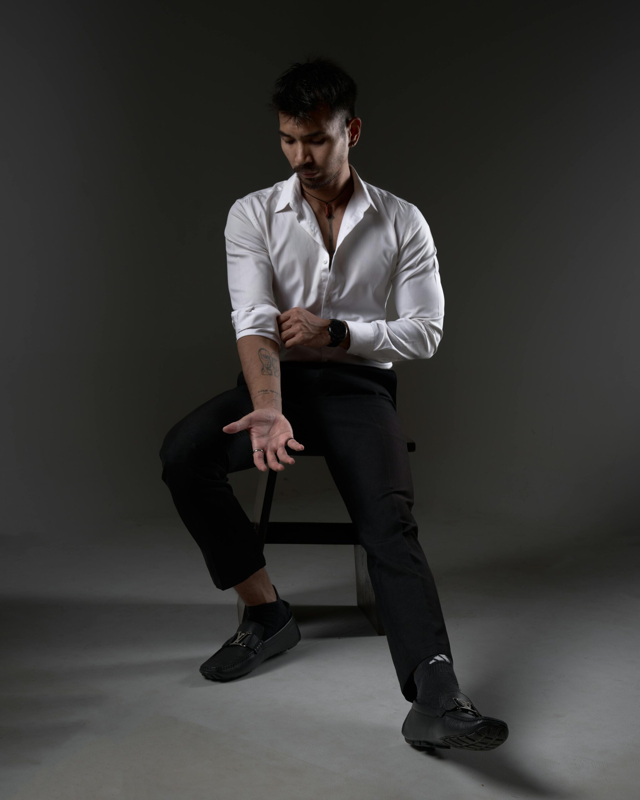 White dress shirt men's business casual - Image 2