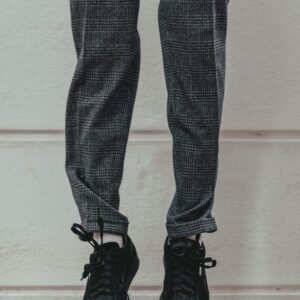 Black chino pants men's slim fit